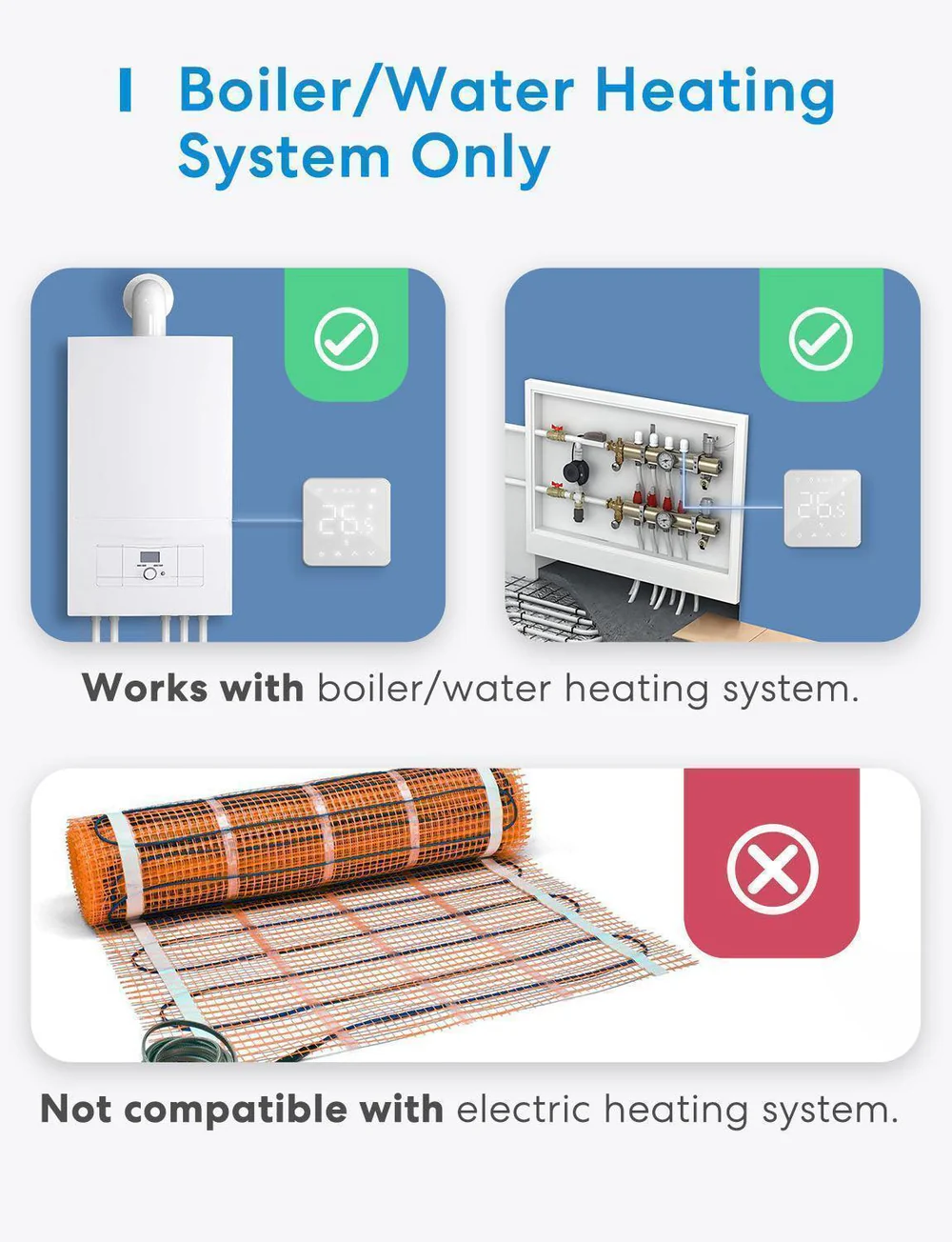 Inteligentný WiFi termostat Meross MTS200BHK(EU) (HomeKit)