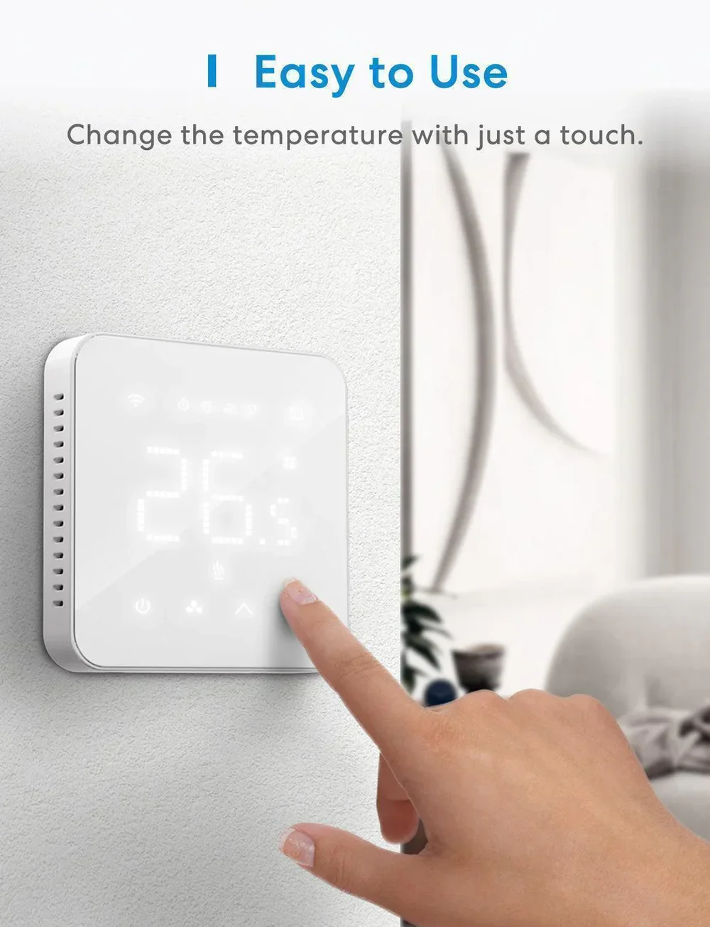 Inteligentný WiFi termostat Meross MTS200BHK(EU) (HomeKit)
