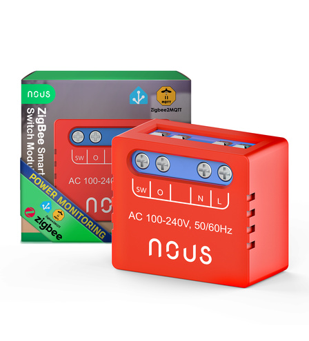 Nous B5Z Zigbee Mini Smart spínací modul (jeden kanál s meraním)