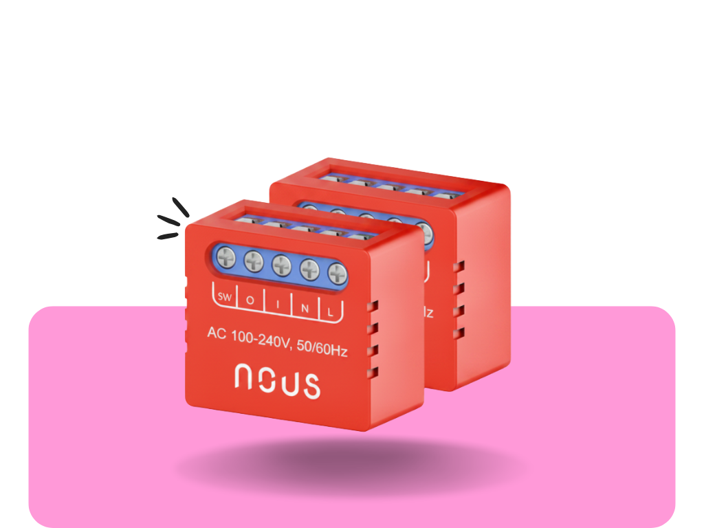 Nous B6Z Zigbee Mini Smart spínací modul (jeden kanál bez merania), 2 ks