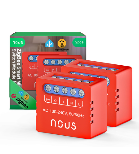 Nous B6Z Zigbee Mini Smart spínací modul (jeden kanál bez merania), 2 ks