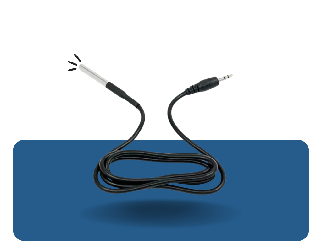 Shelly teplotný senzor DS18B20 – 3,5 mm jack, 1 m