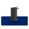 LIVOLO VL-C7-1B Blank Half-Module Silver
