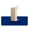 LIVOLO VL-C7-1B Blank Half-Module Silver