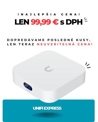UniFi Express od Ubiquity ešte nikdy nebolo takéto lacné! 😮 Nepremeškajte šancu kúpiť tento skvelý router / access point...