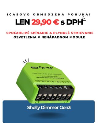 Hľadáte spôsob, ako pridať smart funkcie do svojej domácnosti bez sekania do stien a menenia vypínačov? 🛠️ Shelly Dimmer...