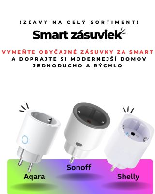 ⚡ ZĽAVY NA CELÝ SORTIMENT SMART ZÁSUVIEK ⚡ Chcete začať s inteligentnou domácnosťou, ale neviete kde? Začnite zásuvkou. 🔌...