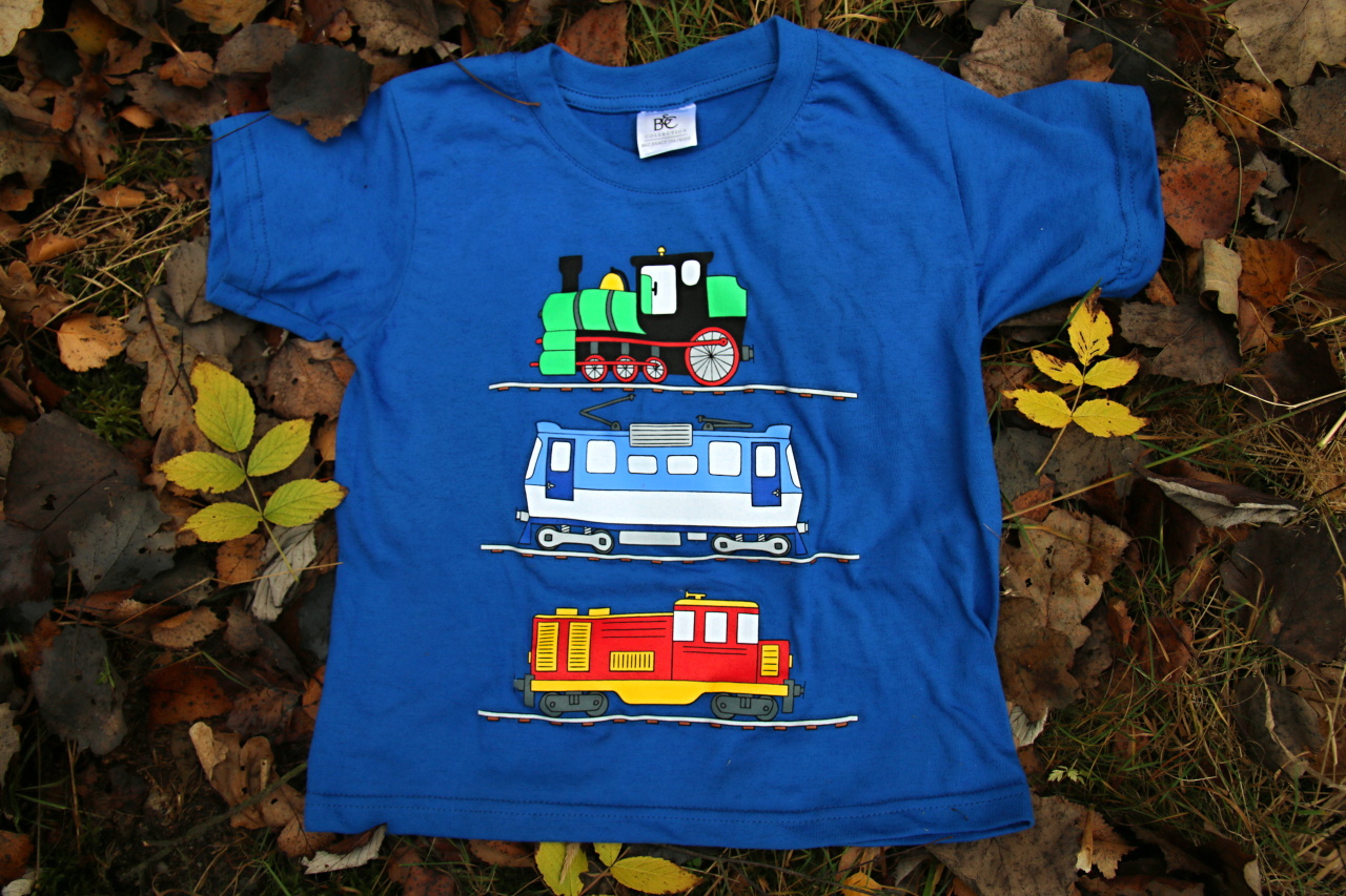 Dětské tričko s vlakem mašinky (2)