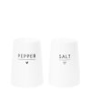 Salt & Peper with Heart in black 6x 8cm