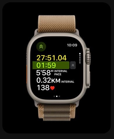 Meranie behu na Apple Watch Ultra 4