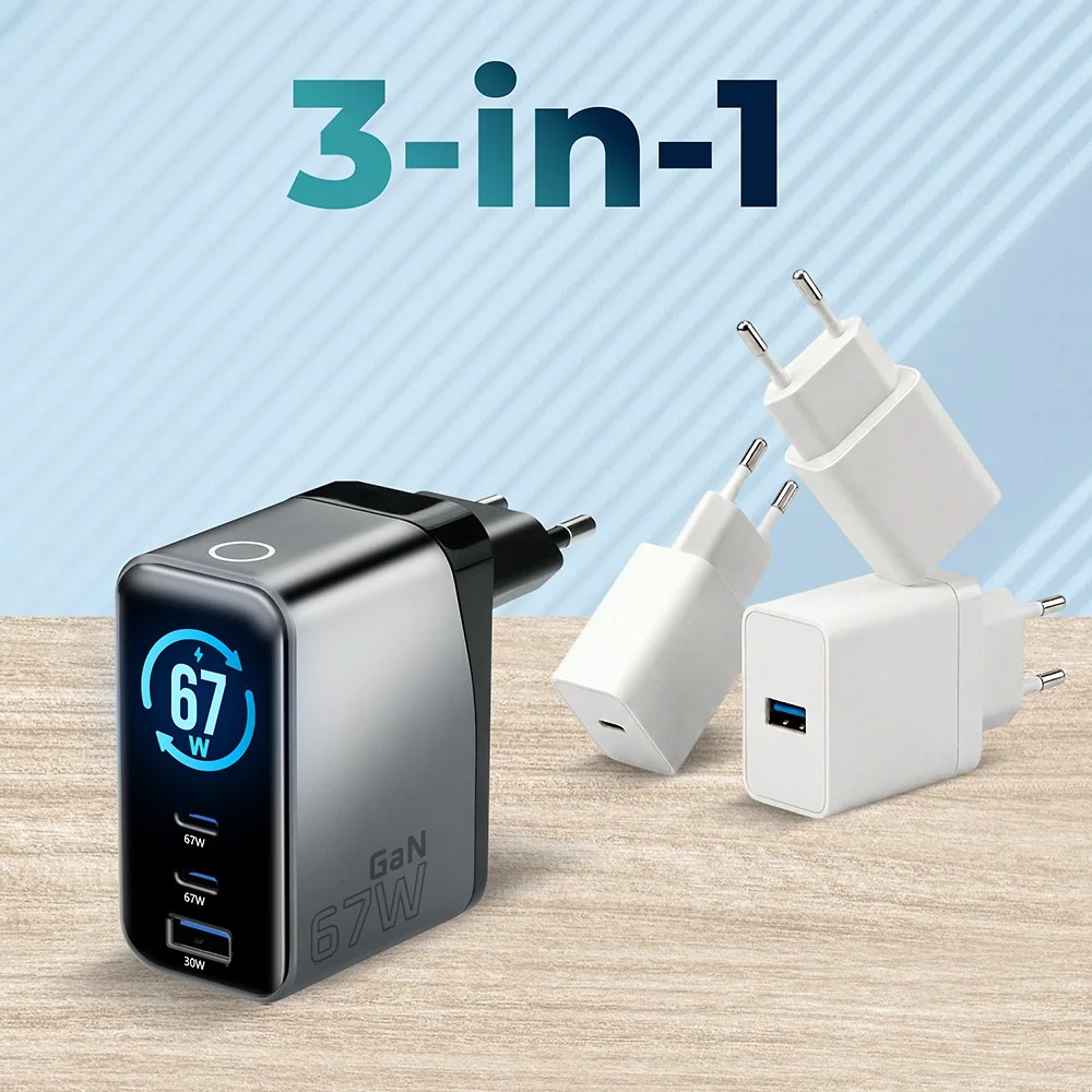 everActive SC-670Q PRO nahrádza tri nabíjačky