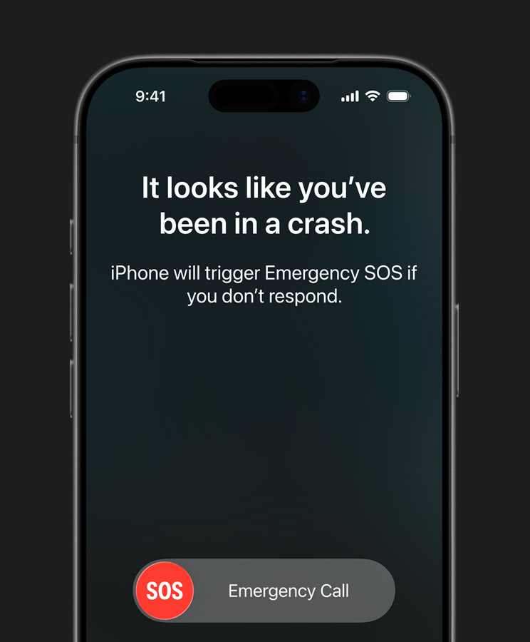 Detekcia autonehody na iPhone 17 Pro Max