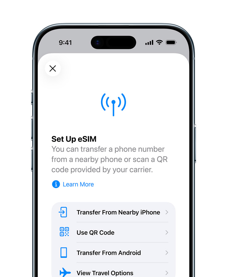 Nastavenie eSIM na iPhone Air