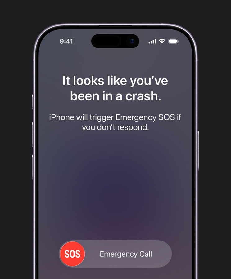 Detekcia autonehody na iPhone 17