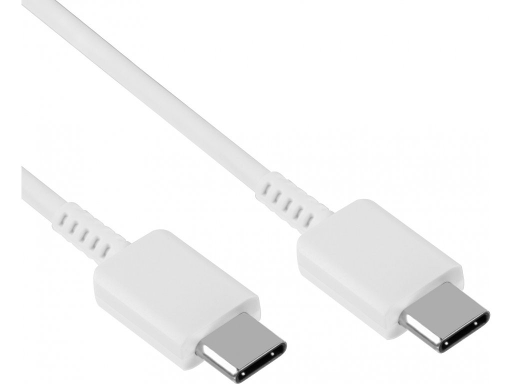 Originál kábel Samsung USB-C/USB-C 1m - Biely, EP-DN980BWE (Service Pack)