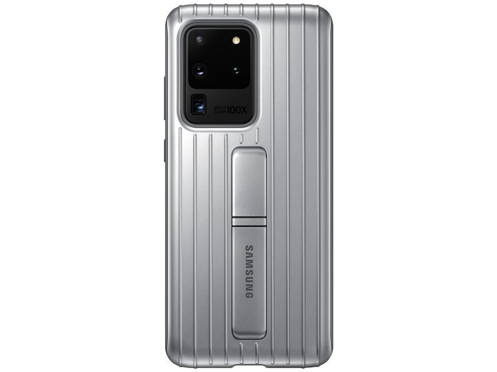 Originál Standing kryt pre Samsung Galaxy S20 Ultra, Strieborný