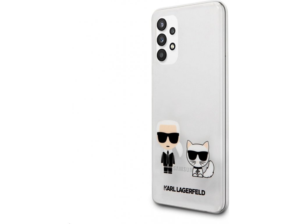 Karl Lagerfeld Karl & Choupette Kryt pre Samsung Galaxy A32 5G, Transparentný