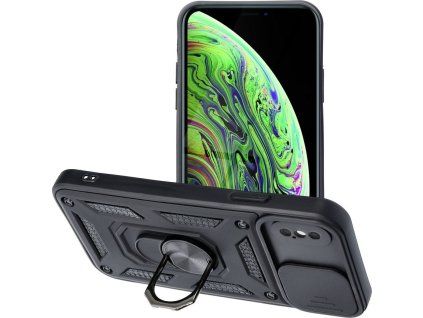 Slide Armor kryt pre Apple iPhone X / XS, Čierny