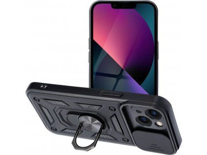 SLIDE ARMOR kryt pre Apple iPhone 13, Čierny