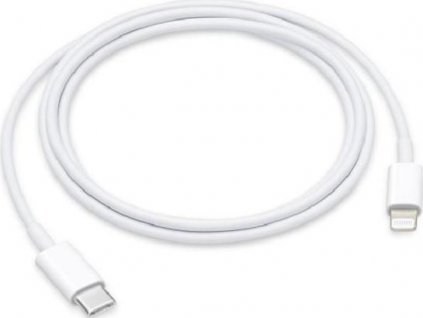 Originál kábel Apple USB-C/Lightning 1m - Biely, MX0K2ZM/A (Bulk balenie)
