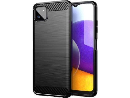 Carbon kryt pre Samsung Galaxy A22 5G, Forcell, Čierny