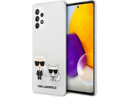 Karl Lagerfeld Faceplate Kryt pre Samsung Galaxy A72, Transparentný