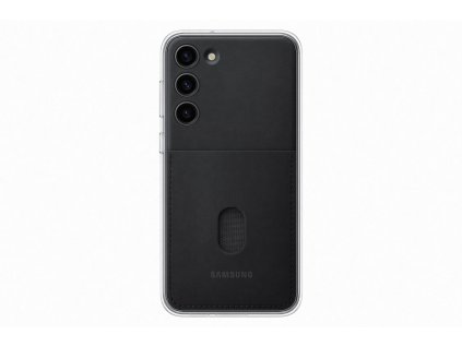 Originál Ochranný kryt Frame pre Samsung Galaxy S23 Plus, Čierny