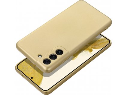 Metalický Kryt pre Samsung Galaxy S23, Zlatý