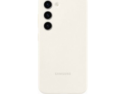 Origináll Silikónový Kryt pre Samsung Galaxy S23 Plus, Krémový