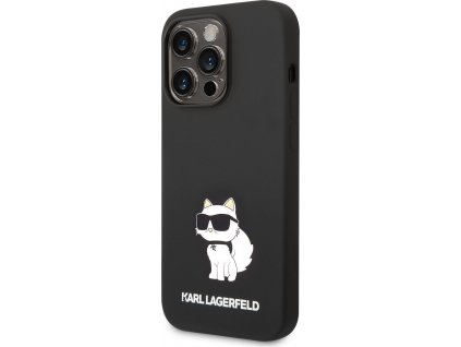 Karl Lagerfeld Silikónový Kryt pre iPhone 14 Pro, Čierny