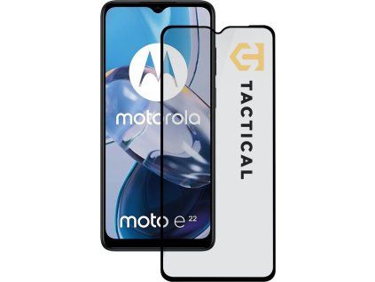 Ochranné sklo 5D pre Motorola E22/ E22i, Tactical, Čierne