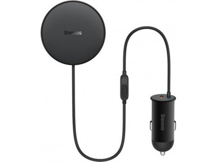 Baseus Magnetický Držiak do Auta 15W s Bezdrôtovým Nabíjaním + Kábel 25W USB-C, Čierny