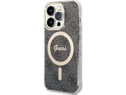 Guess 4G Kryt s MagSafe pre iPhone 14 Pro, Sivý