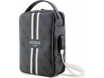 Guess 4G Printed Stripes Univerzálna cestovná taška, Čierna