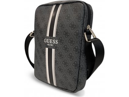 Guess 4G Printed Stripes Taška na tablet 10", Čierna