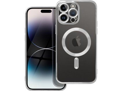 Electro kryt s MagSafe pre Apple iPhone 14 Pro Max, Strieborný