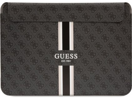 Guess 4G Printed Stripes Puzdro na notebook 13 - 14", Čierne