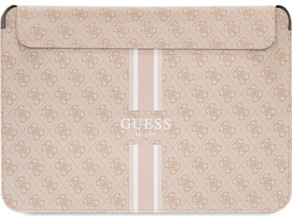 Guess 4G Printed Stripes Puzdro na notebook 13 - 14", Ružové