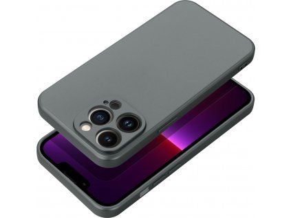 Metalický kryt pre Apple iPhone 15 Pro Max, Sivý