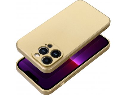 Metalický Kryt pre iPhone 15, Zlatý