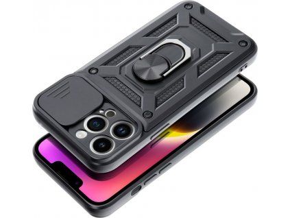 Slide Armor kryt pre Apple iPhone 15 Pro, Čierny