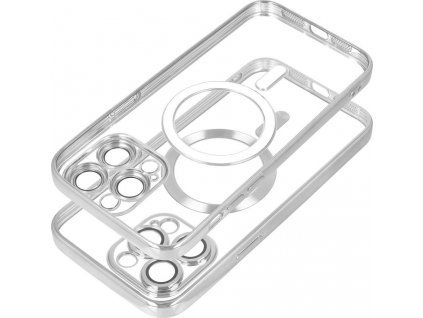 Electro kryt s MagSafe pre Apple iPhone 15 Pro, Strieborný