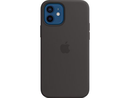 Apple Silikónový Kryt s MagSafe pre iPhone 12 / 12 Pro Black, MHL73ZM/A