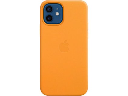 Apple Kožený kryt s MagSafe pre iPhone 12 / 12 Pro California Poppy, MHKC3ZM/A
