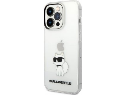 Karl Lagerfeld IML Choupette Kryt pre iPhone 14 Pro, Transparentný