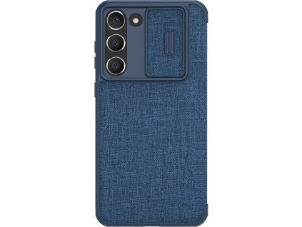 Nillkin Qin PRO Cloth Puzdro pre Samsung Galaxy S23, Modré