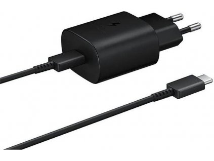 Nabíjací adaptér Samsung EP-TA800EBE USB-C 25W + USB-C kábel 1m, Čierny