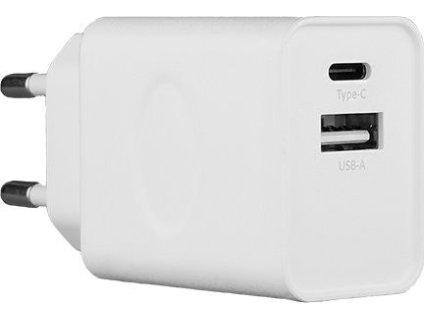 Cestovná Nabíjačka 33W Dual USB-A + USB-C, Biela