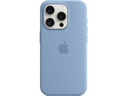 Originál Silikónový kryt s MagSafe pre iPhone 15 Pro Winter Blue, MT1L3ZM/A