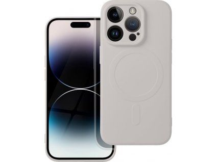 Silikónový kryt s MagSafe pre Apple iPhone 14 Pro, Kŕemový